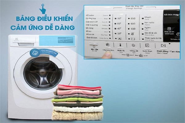 Các chế độ giặt của máy giặt Electrolux cửa ngang